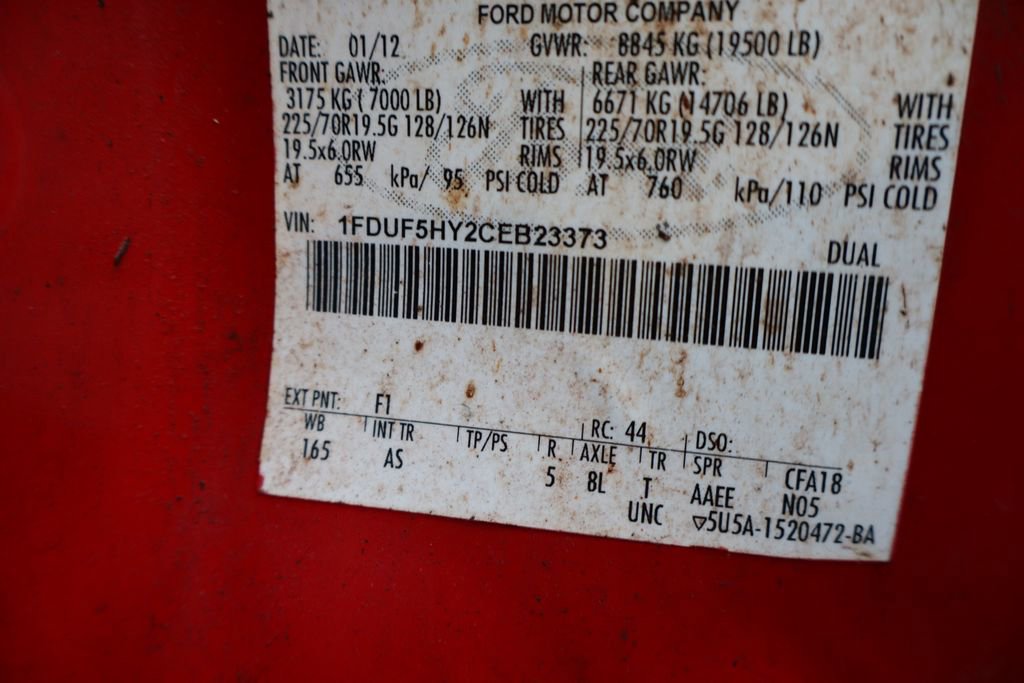 Used 2012 Ford F550 4x4 Regular Cab Super Duty w/ Payload Upgrade Pkg image 13