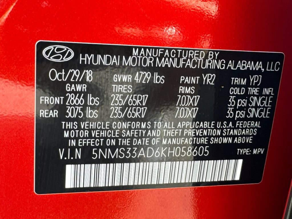 Used 2019 Hyundai Santa Fe SEL FWD image 33