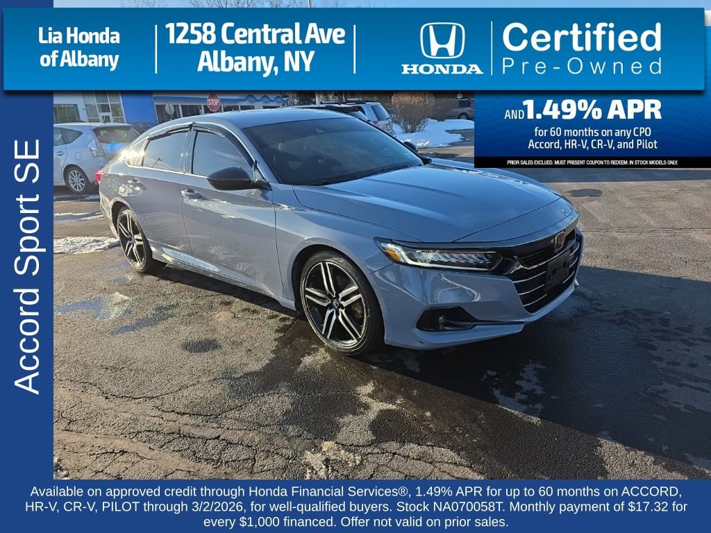 Used 2022 Honda Accord Sport Special Edition