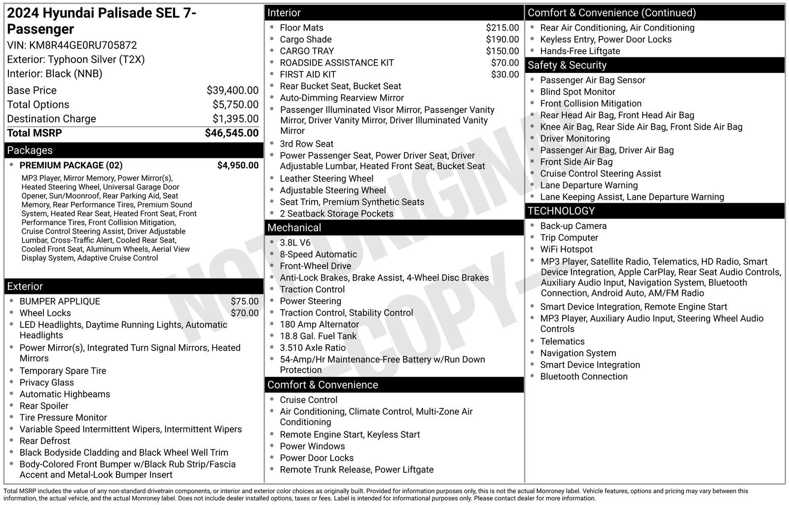 Certified 2024 Hyundai Palisade SEL w/ Premium Package FWD image 36