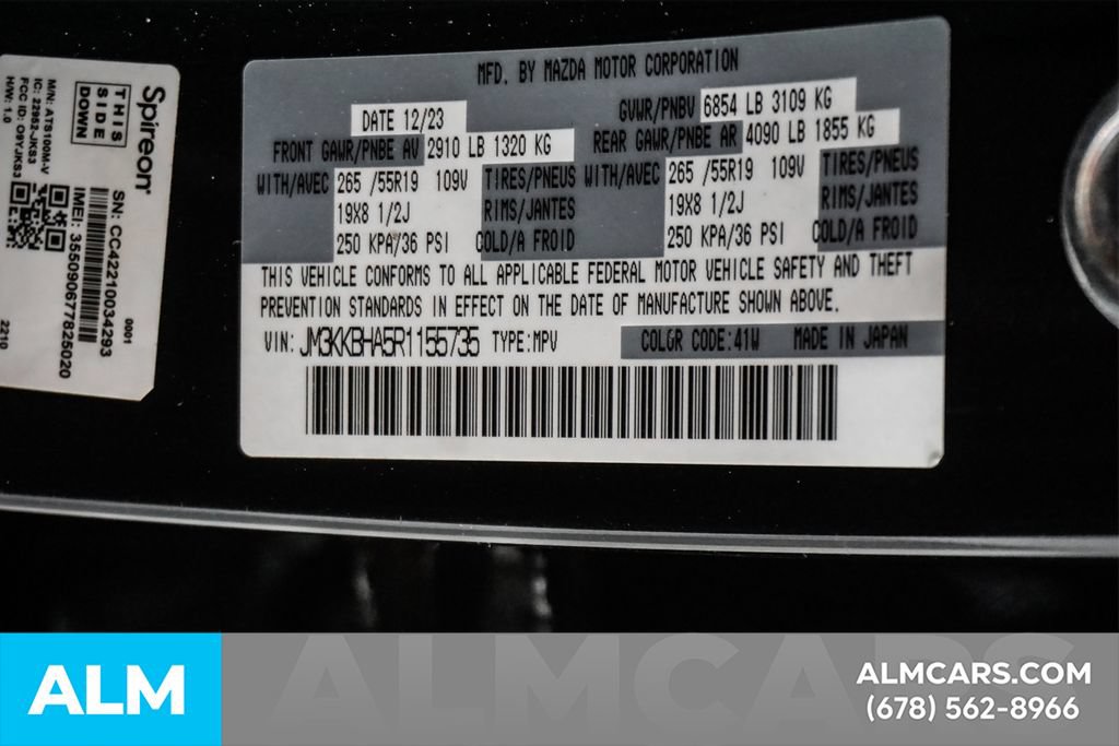 Used 2024 MAZDA CX-90 Plug-In Hybrid w/ Preferred AWD/4WD image 57