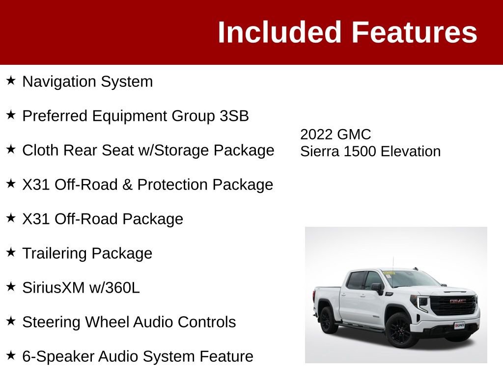 Used 2022 GMC Sierra 1500 Elevation AWD/4WD image 3