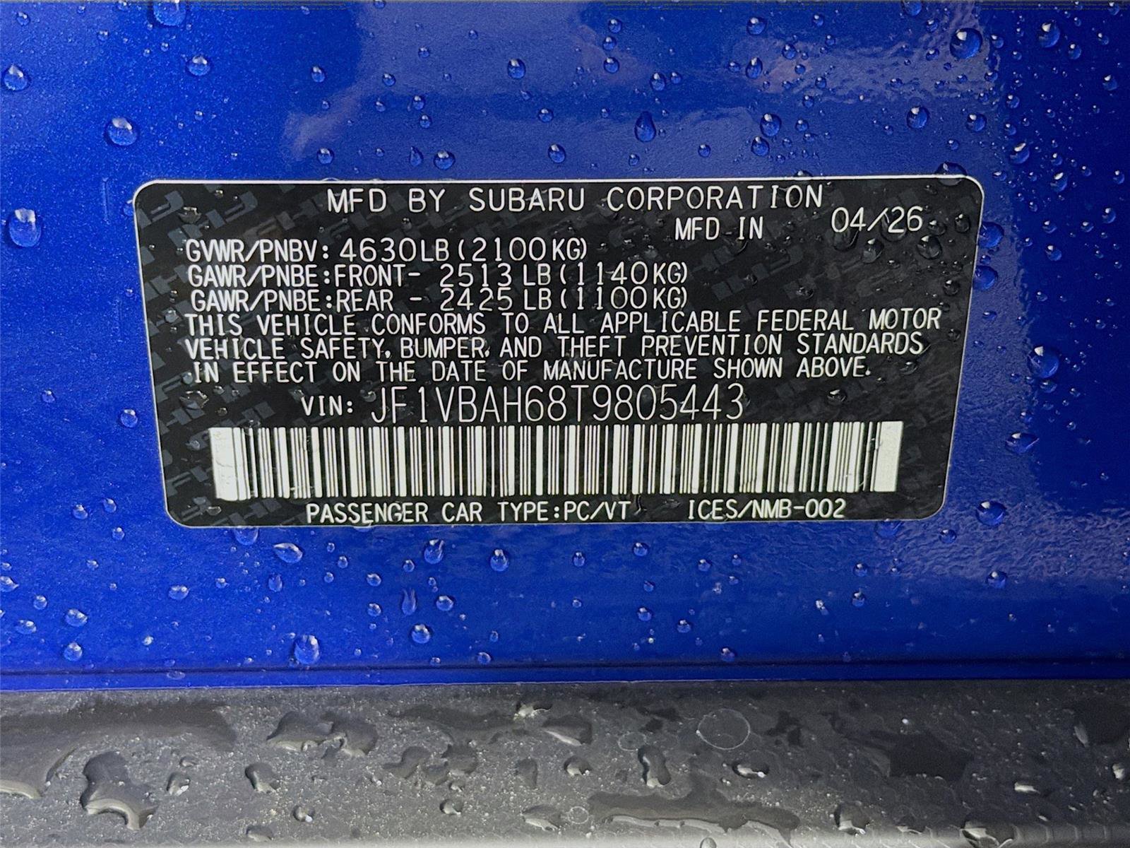 New 2026 Subaru WRX Premium AWD/4WD image 36