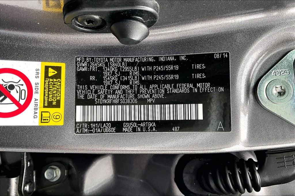 Used 2015 Toyota Highlander Limited FWD image 35