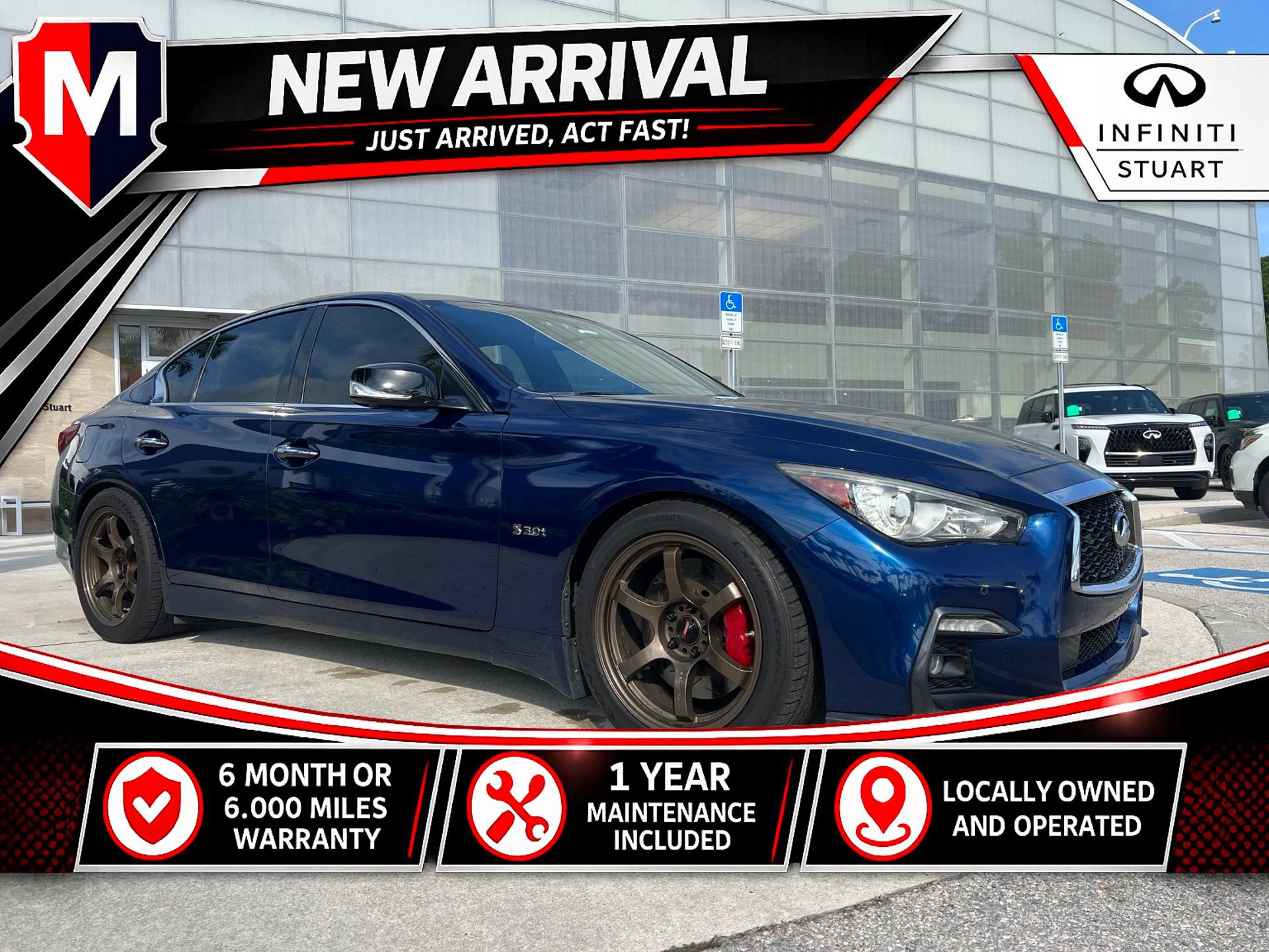 Used 2018 INFINITI Q50 Red Sport 400 w/ Sensory Package (Sport)