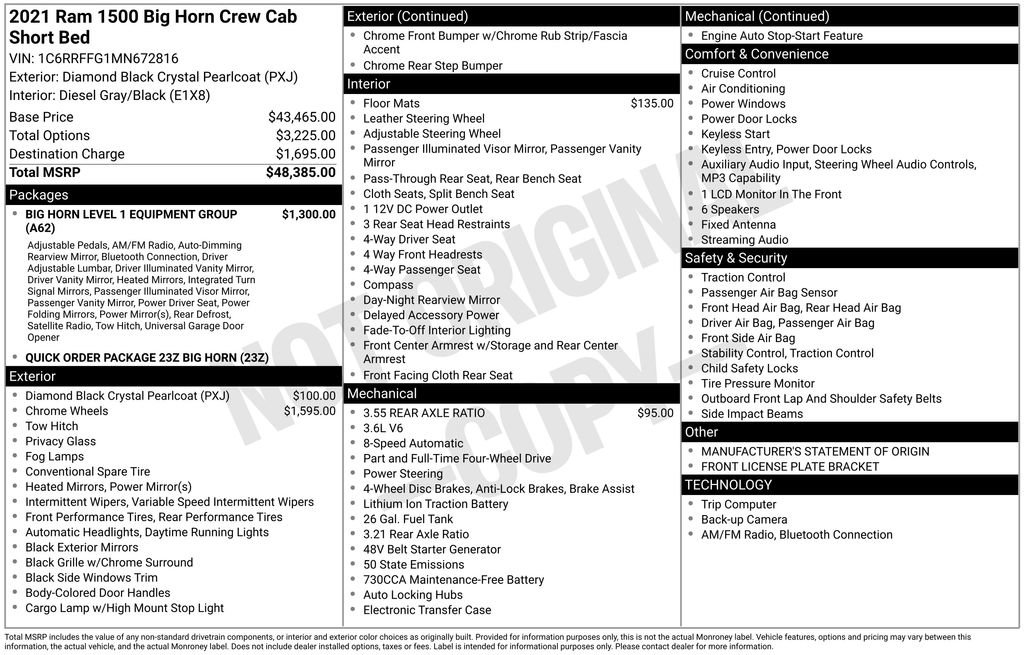 Used 2021 RAM 1500 Big Horn image 38
