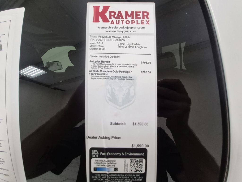 Used 2017 RAM 3500 Laramie Longhorn w/ Convenience Group image 35