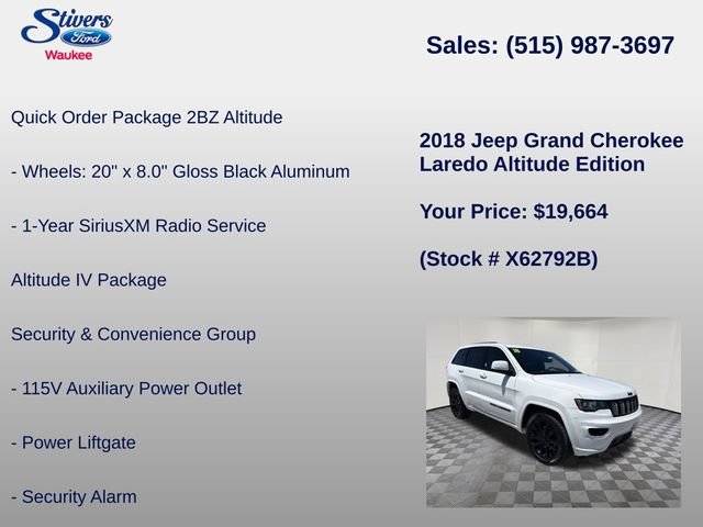 Used 2018 Jeep Grand Cherokee Altitude AWD/4WD image 28