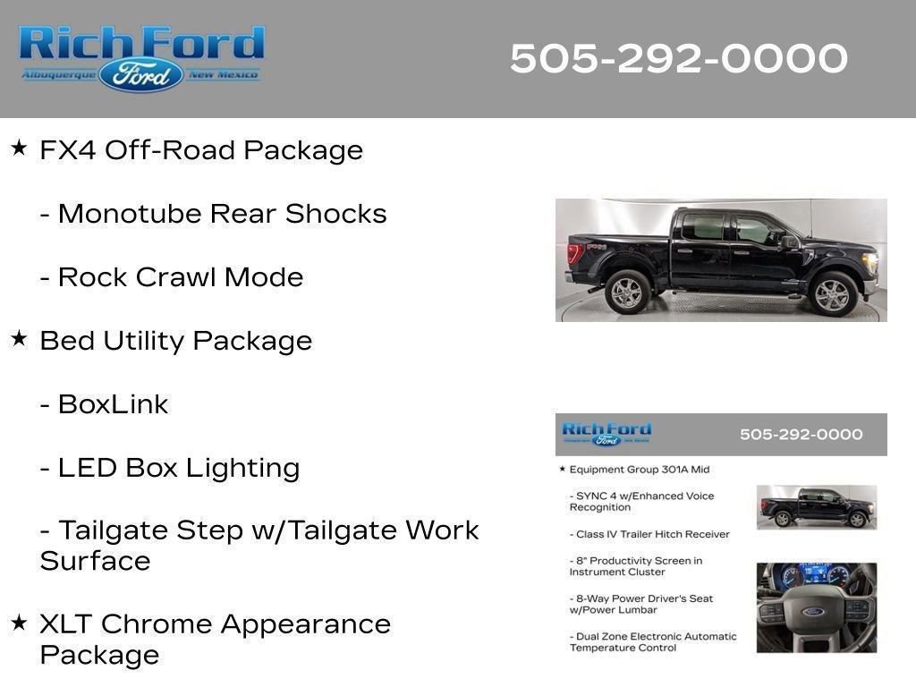 Certified 2023 Ford F150 XLT w/ Equipment Group 301A Mid AWD/4WD image 59