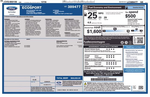 Used 2020 Ford EcoSport SES image 8