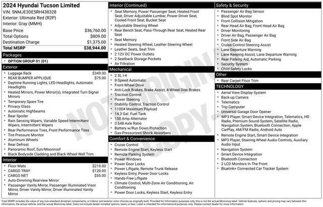 Used 2024 Hyundai Tucson Limited FWD image 23