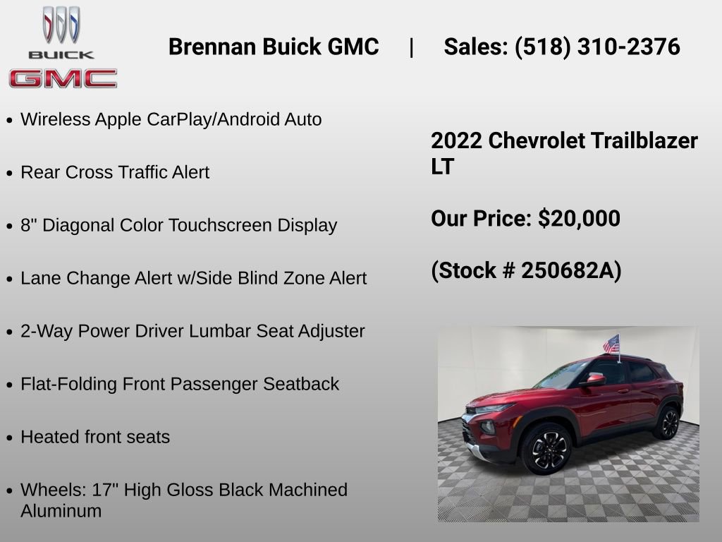 Certified 2022 Chevrolet TrailBlazer LT w/ Convenience Package AWD/4WD image 24