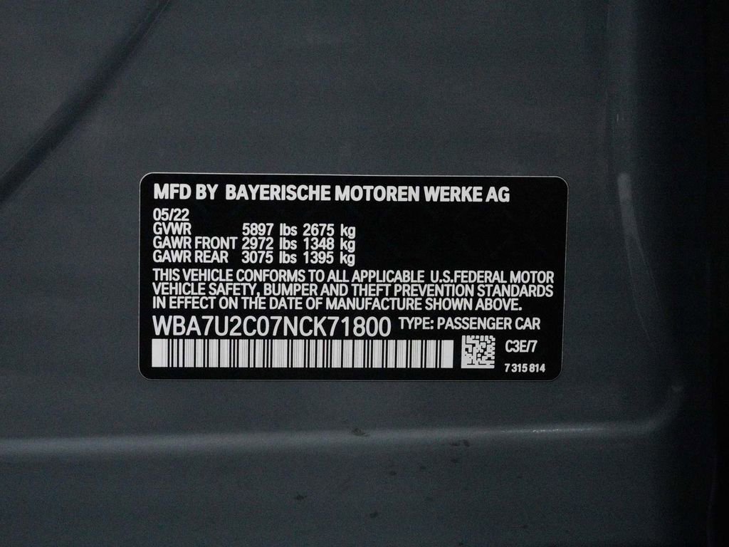 Used 2022 BMW 750i xDrive w/ Executive Package AWD/4WD image 16