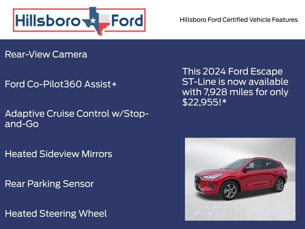 Certified 2024 Ford Escape ST-Line w/ Tech Pack #1 FWD image 13