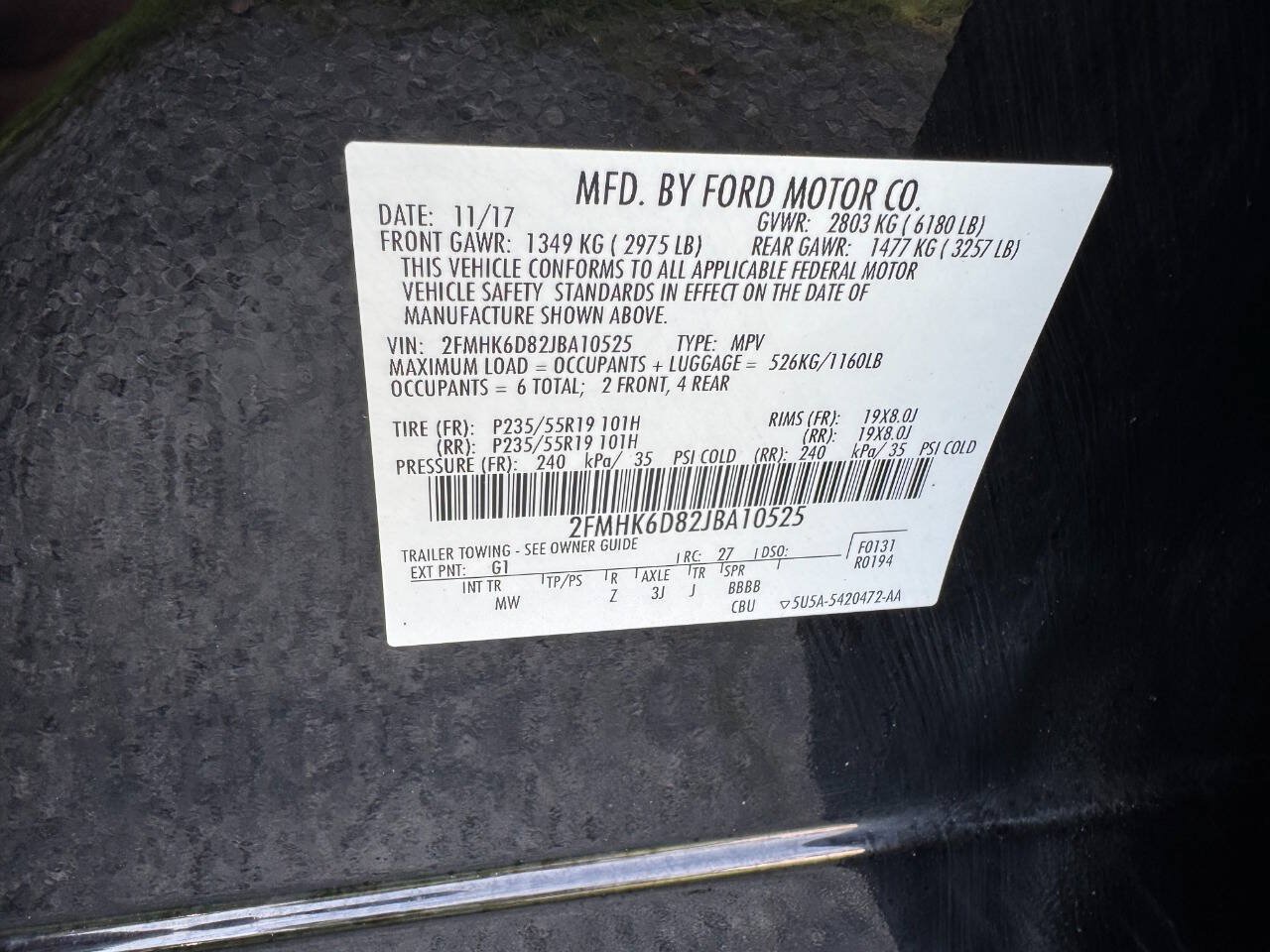 Used 2018 Ford Flex Limited w/ Equipment Group 301A AWD/4WD image 48
