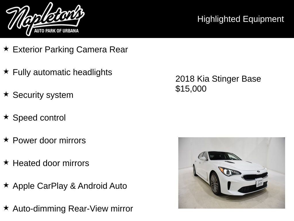 Used 2018 Kia Stinger image 16