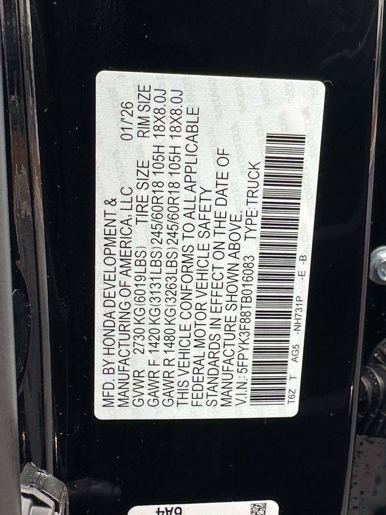 New 2026 Honda Ridgeline Black Edition image 29