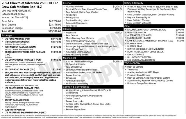 Used 2024 Chevrolet Silverado 2500 LTZ w/ LTZ Plus Package AWD/4WD image 13