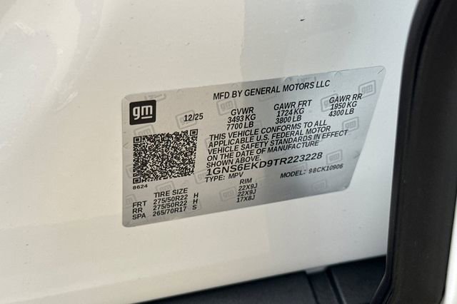 New 2026 Chevrolet Suburban RST w/ RST Capability Package image 40