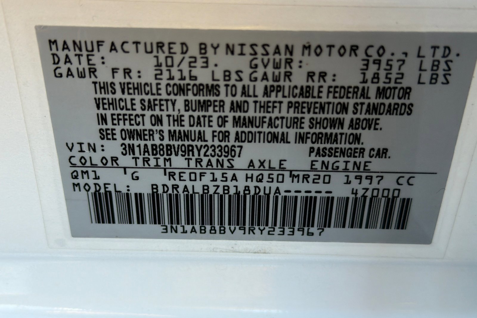 Used 2024 Nissan Sentra S image 27