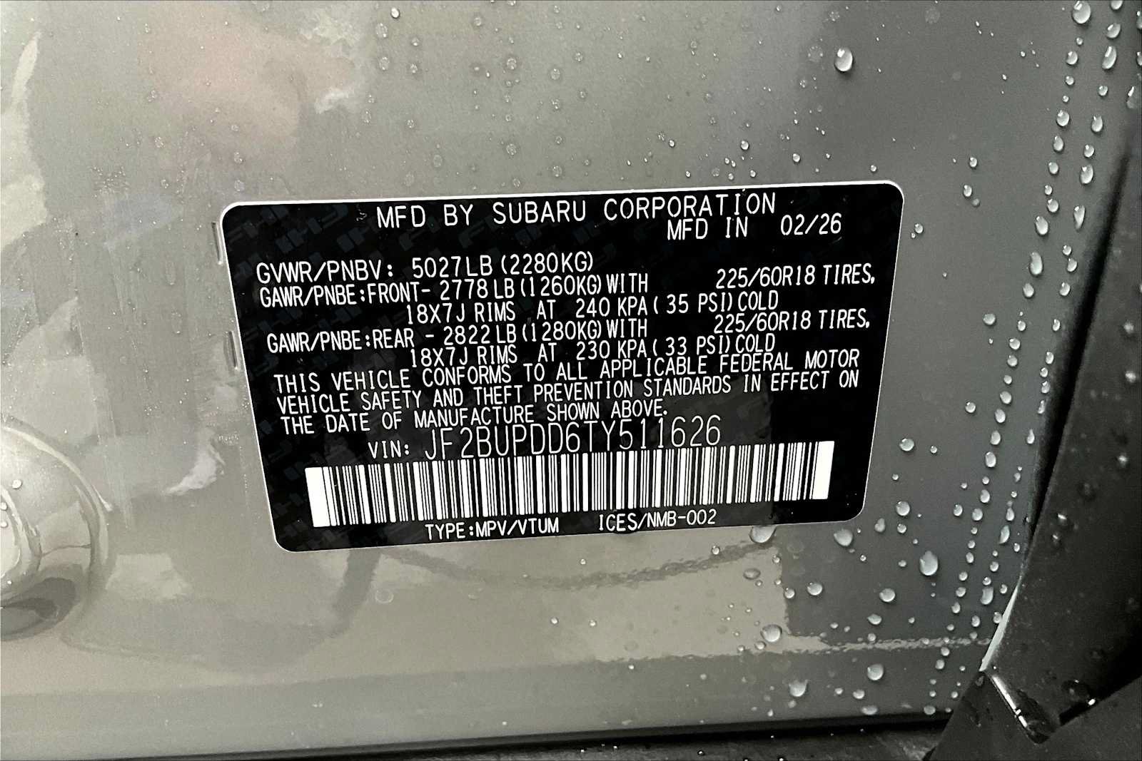 New 2026 Subaru Outback Limited AWD/4WD image 19