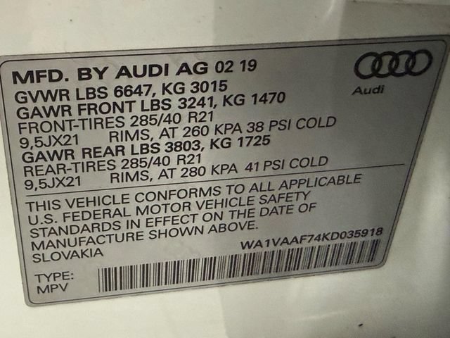 Used 2019 Audi Q7 3.0T Prestige w/ Prestige Package AWD/4WD image 22
