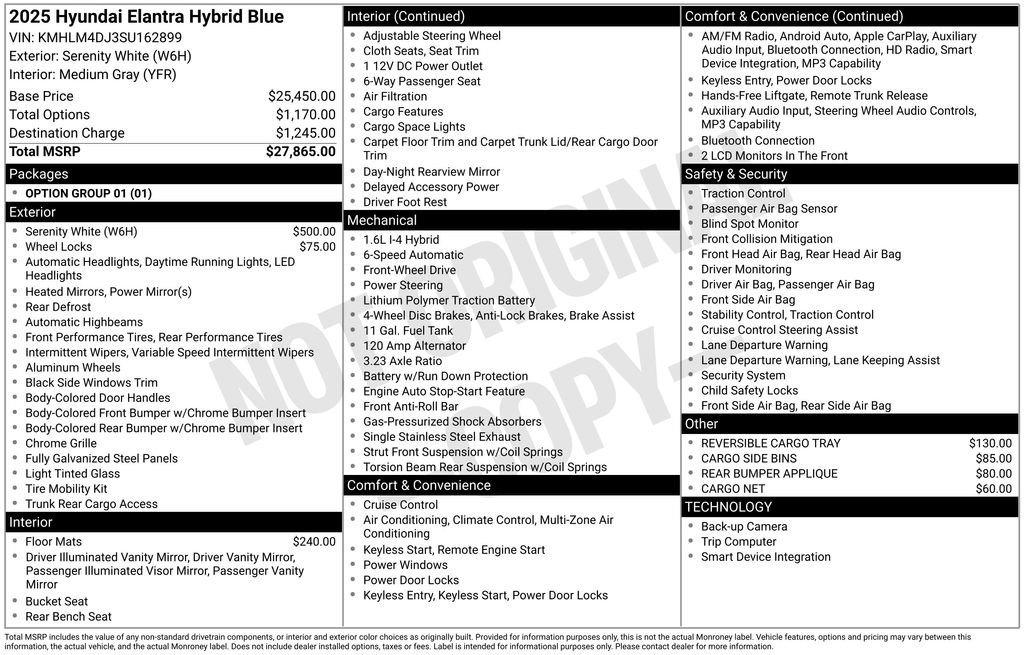 New 2025 Hyundai Elantra Blue image 20