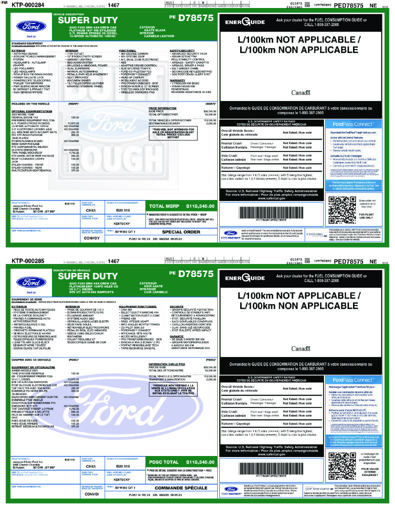 Used 2023 Ford F250 Platinum AWD/4WD image 14