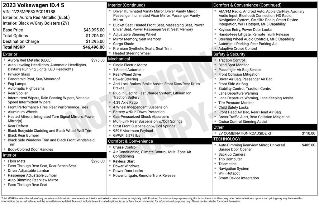 Used 2023 Volkswagen ID.4 S image 6