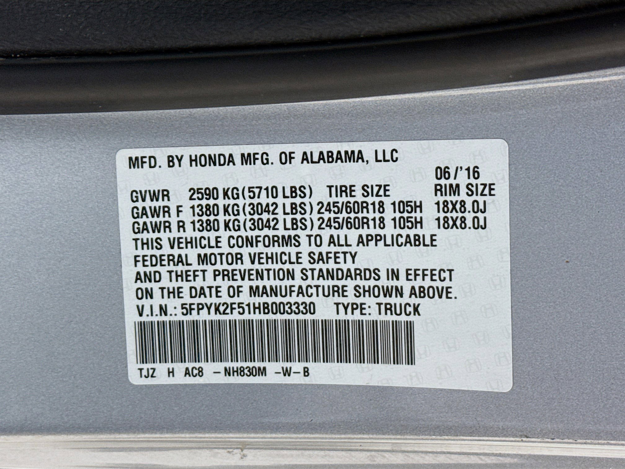 Used 2017 Honda Ridgeline RTL image 37