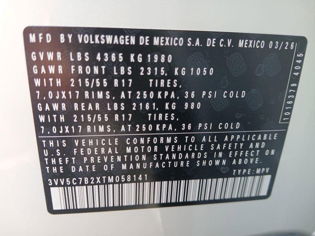 New 2026 Volkswagen Taos S FWD image 28