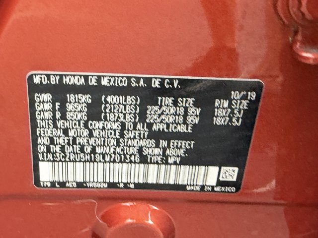 Certified 2020 Honda HR-V Sport image 36