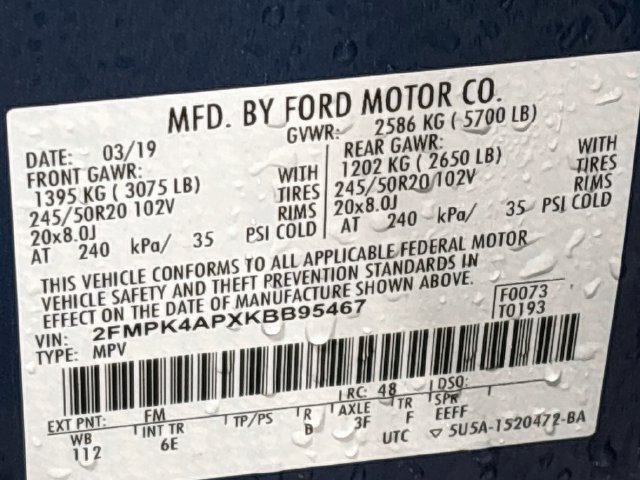 Used 2019 Ford Edge ST w/ Equipment Group 401A AWD/4WD image 27