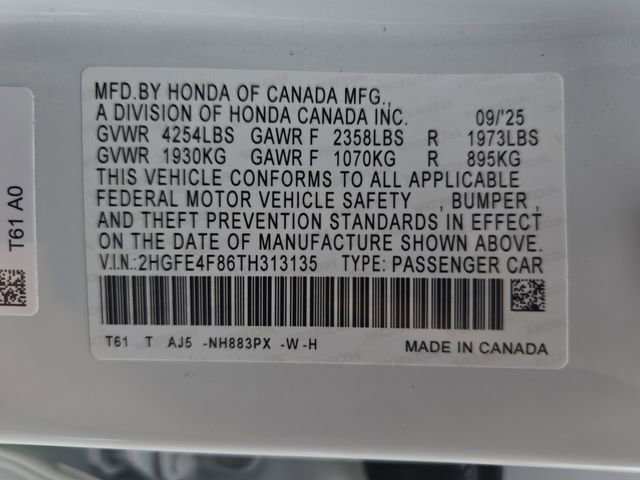 New 2026 Honda Civic FWD Hybrid Sedan image 36