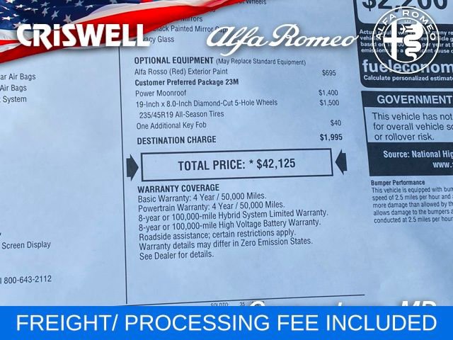 New 2025 Alfa Romeo Tonale AWD/4WD image 45