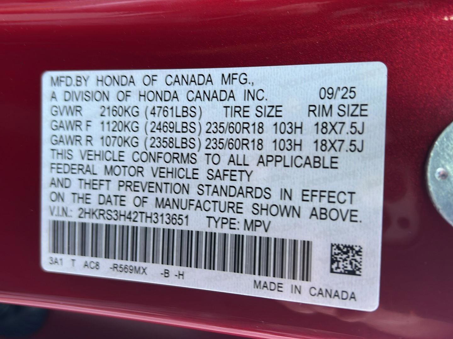 New 2026 Honda CR-V EX image 36