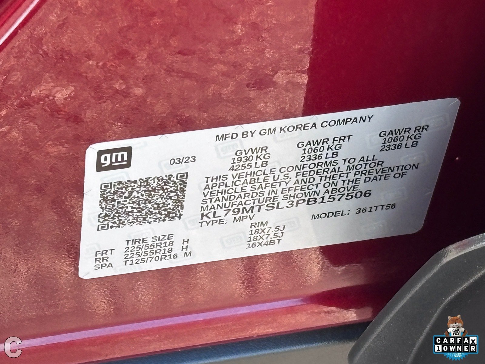 Certified 2023 Chevrolet TrailBlazer RS w/ Convenience Package FWD image 34
