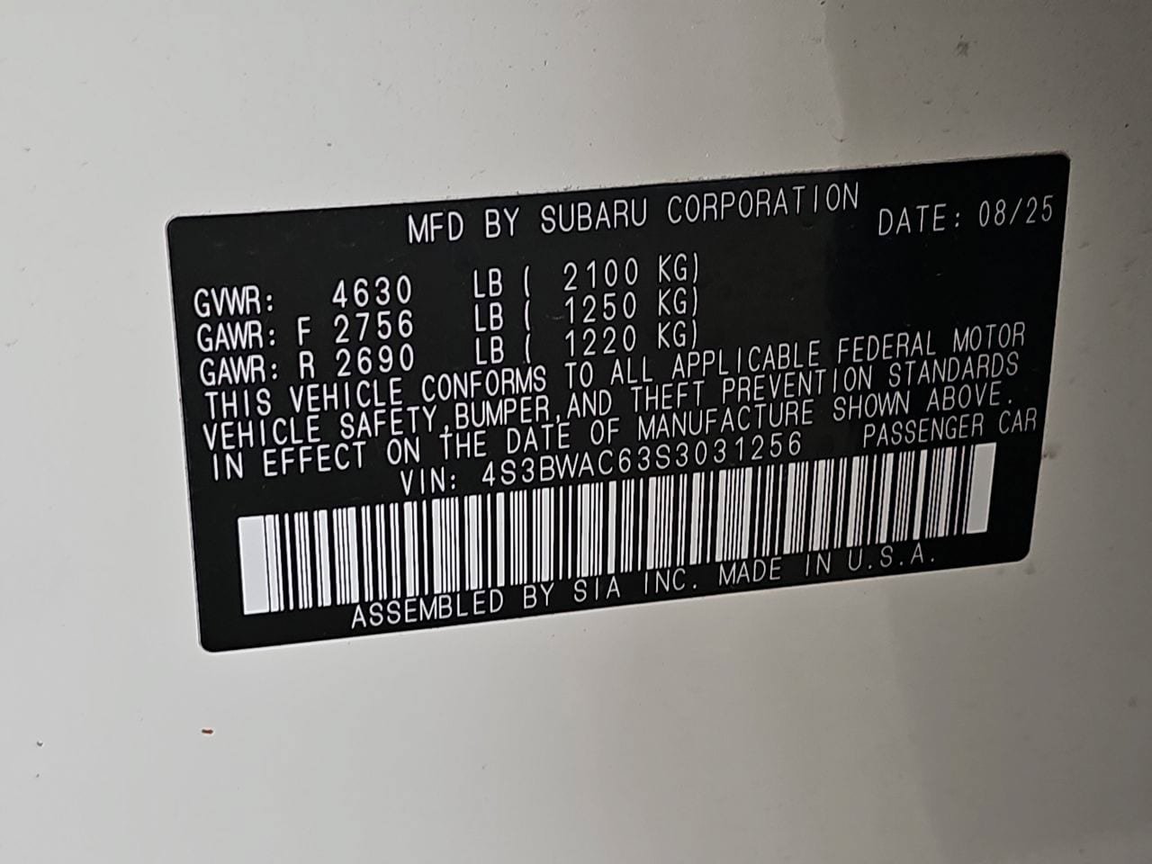Certified 2025 Subaru Legacy Premium AWD/4WD image 40