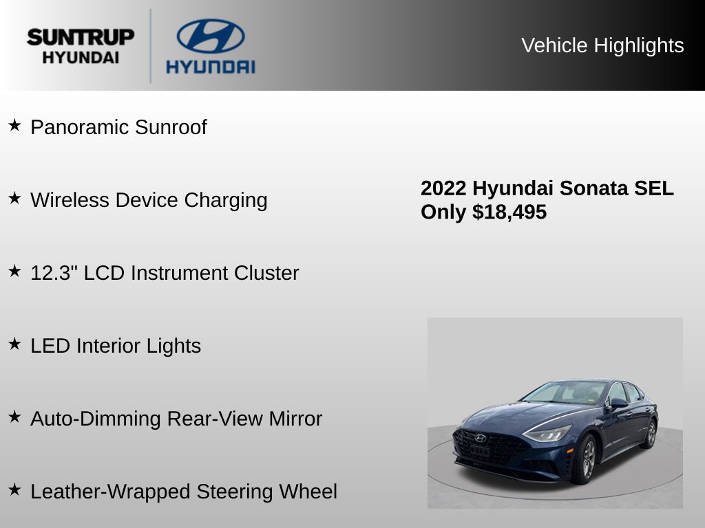 Used 2022 Hyundai Sonata SEL w/ Convenience Package FWD image 16