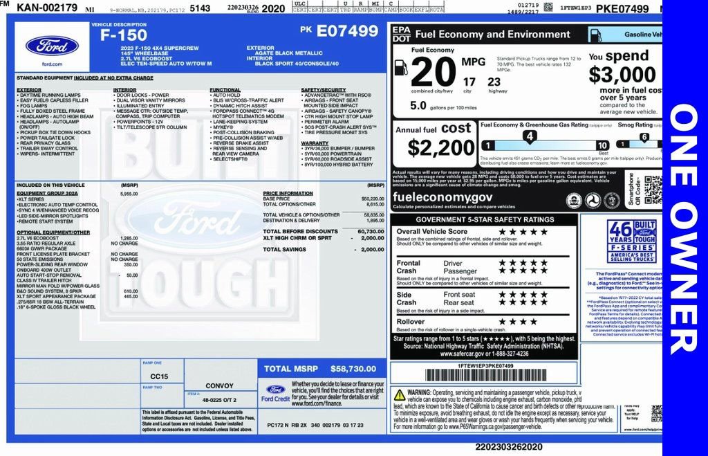 Used 2023 Ford F150 XLT w/ Equipment Group 302A High image 4