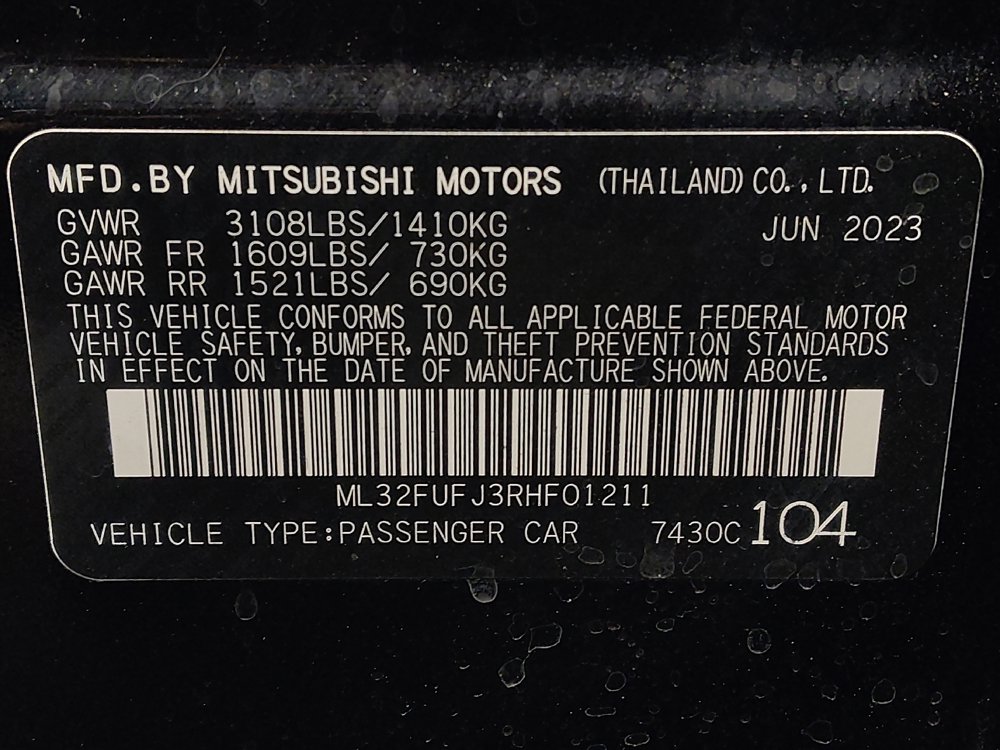 Used 2024 Mitsubishi Mirage G4 LE FWD image 33