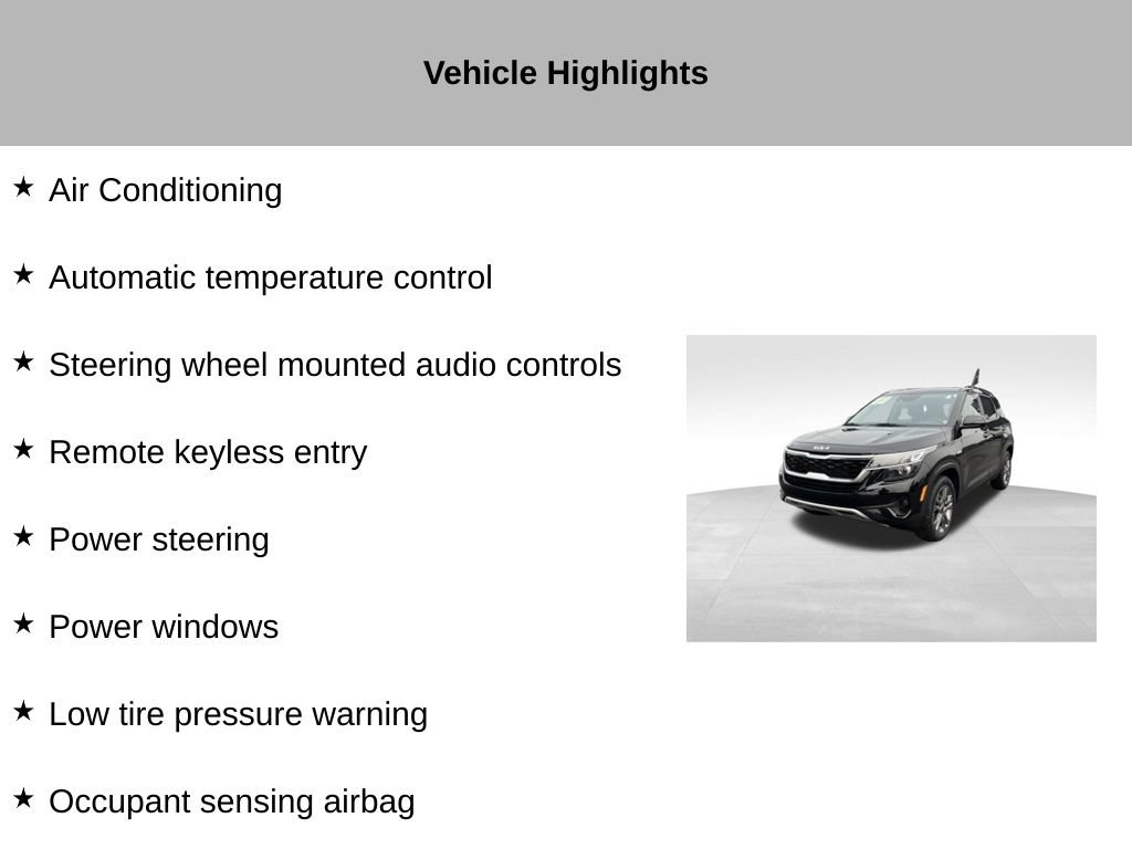 Certified 2023 Kia Seltos S w/ Navigation Package AWD/4WD image 28