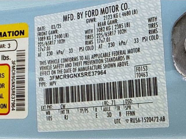 Used 2025 Ford Bronco Sport Heritage w/ Convenience Package AWD/4WD image 31
