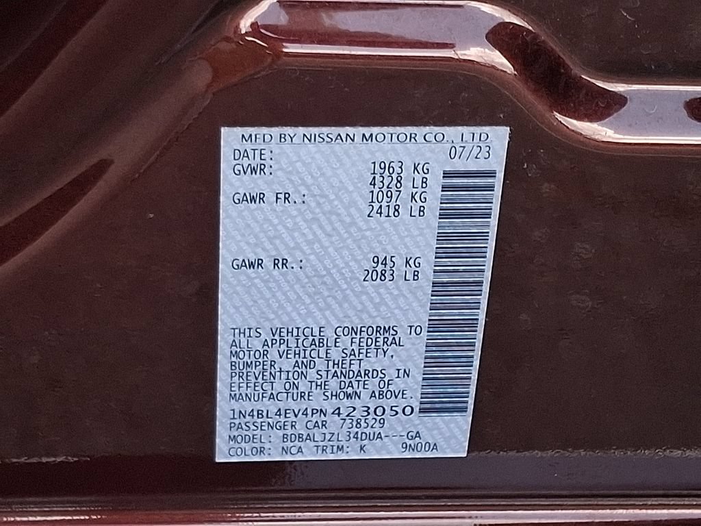 Certified 2023 Nissan Altima 2.5 SL FWD image 27