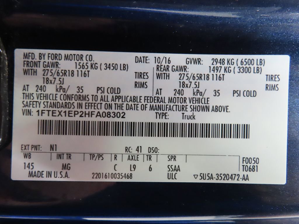 Used 2017 Ford F150 XLT w/ Equipment Group 302A Luxury image 68