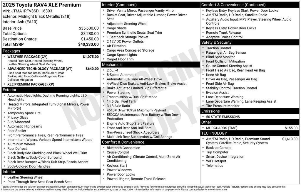 New 2025 Toyota RAV4 XLE Premium w/ Weather Package image 35