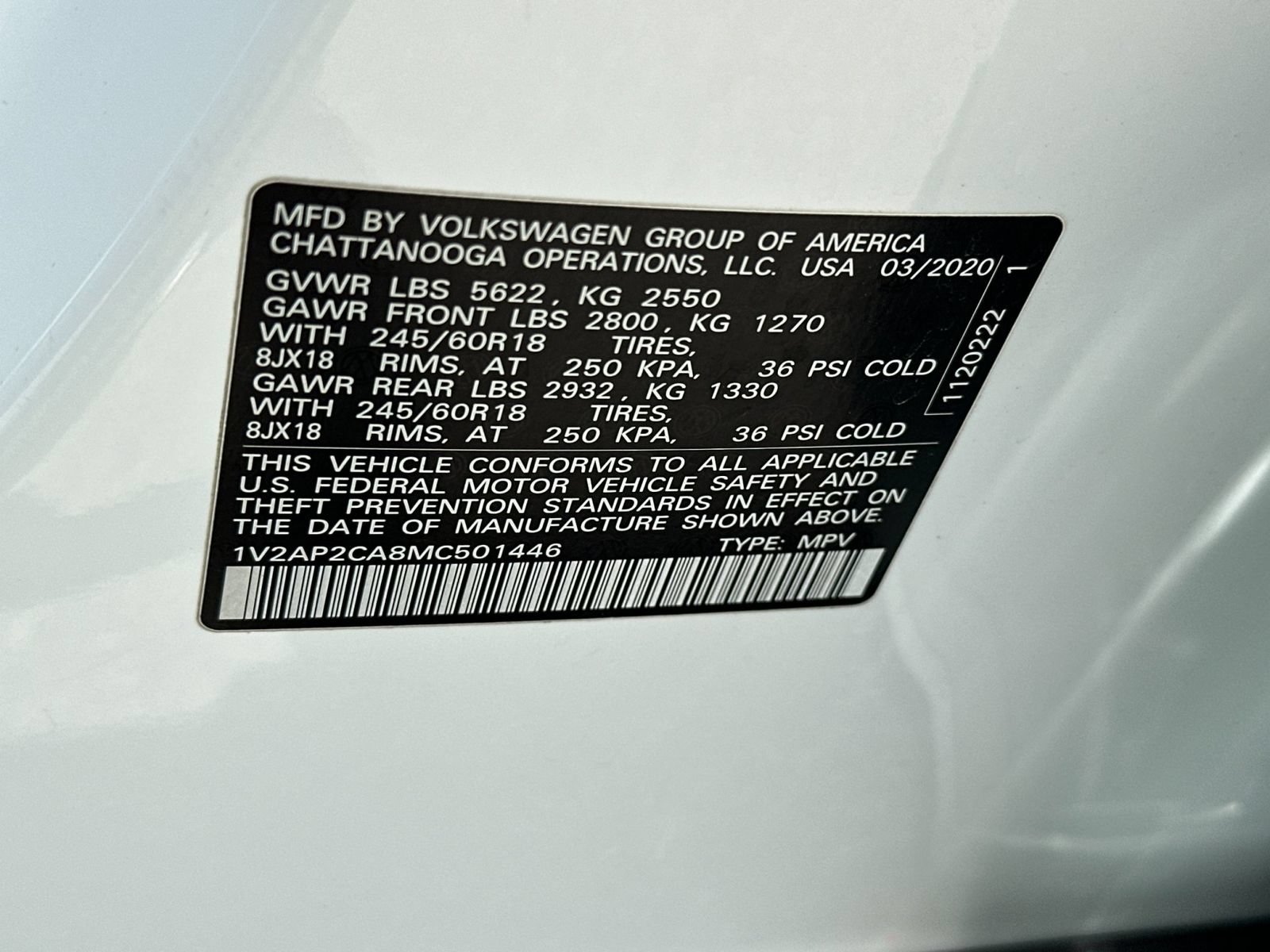 Used 2021 Volkswagen Atlas S FWD image 29