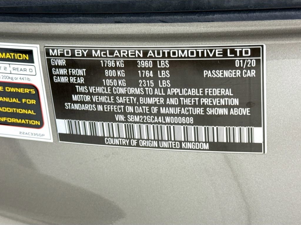 Used 2020 McLaren GT RWD image 30