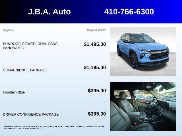 Used 2024 Chevrolet TrailBlazer RS w/ Convenience Package AWD/4WD image 5