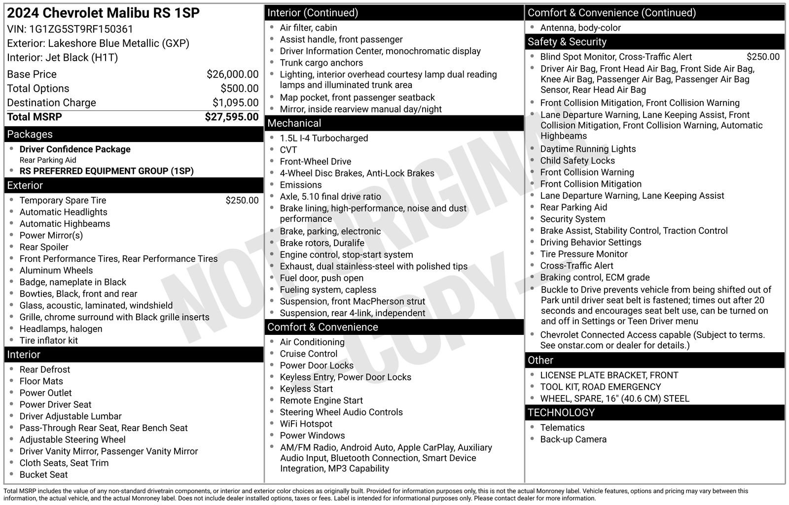 Used 2024 Chevrolet Malibu RS FWD image 51
